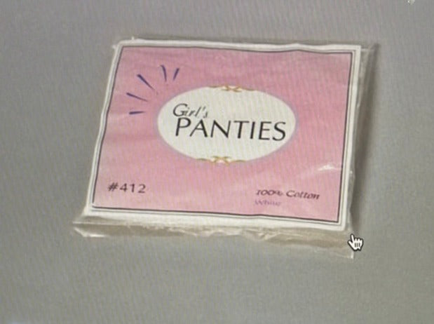 Girl's White Pantiess