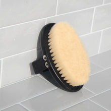Load image into Gallery viewer, Body Dry Brush with leather handle
