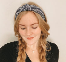 Load image into Gallery viewer, Top Knot Paisley Headband
