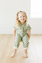 Load image into Gallery viewer, SALE! Kids Checkered Utility Jumpsuit
