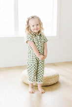 Load image into Gallery viewer, SALE! Kids Checkered Utility Jumpsuit
