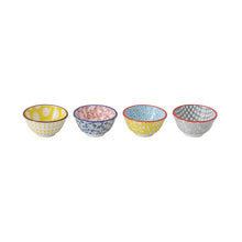 Load image into Gallery viewer, Hand Stamped Petite Pinch Bowls - Set of 4
